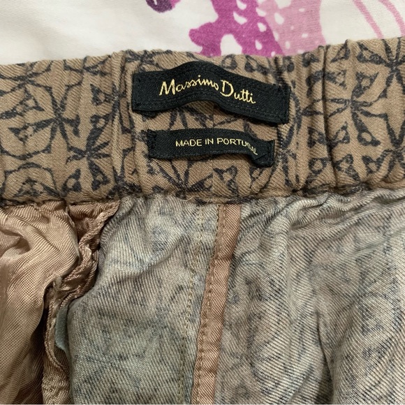 MASSIMO DUTTI BEAUTIFUL PATTERNED PANTS - Picture 3 of 5
